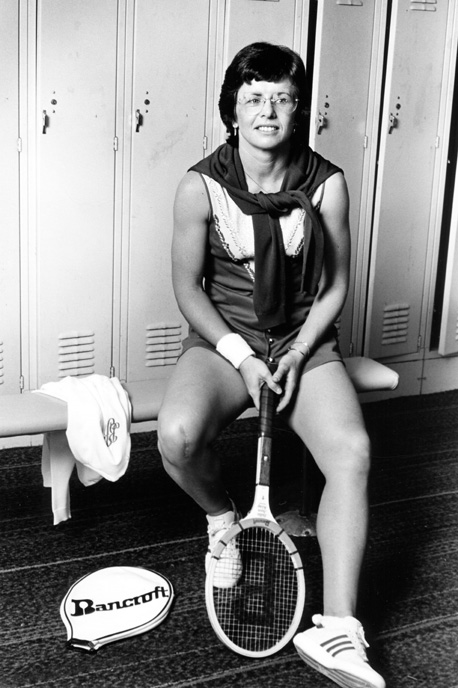 Billie Jean King photographed by ©Lynn Gilbert 1978, New York.
