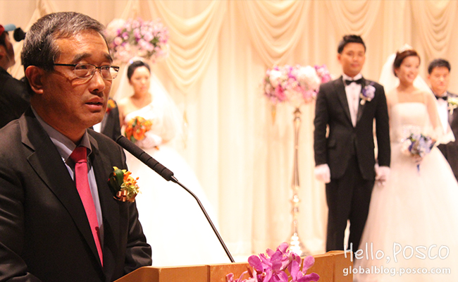POSCO held the fourth group wedding ceremony for multi-cultural families