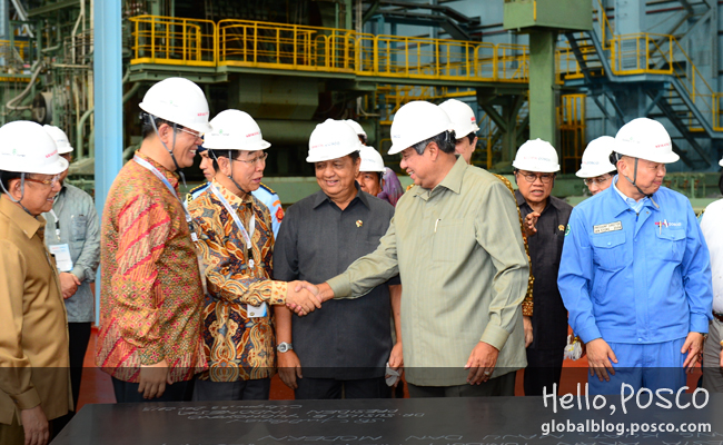 Krakatau POSCO, beginning operations of Southeast Asia's first integrated steelworks in Indonesia