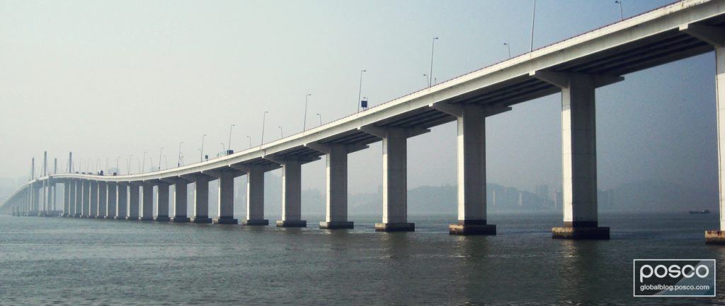 The HZMB stretches almost 50km to connect Hong Kong and Macau