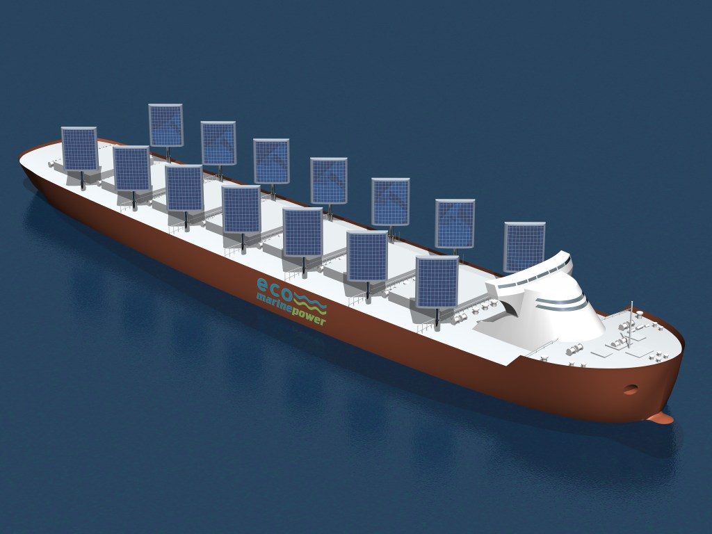A graphic representation of Eco Marine Power’s new vessel.