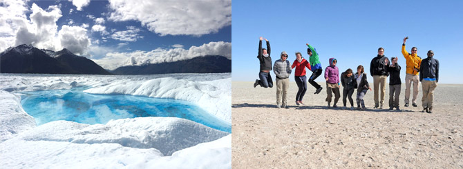 ▲ Glaciar Perito Moreno에서▲ Etosha National Park Namibia에서