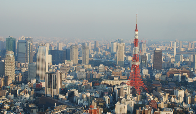 대표적인 메가시티로 꼽히는 도쿄 시내 전경