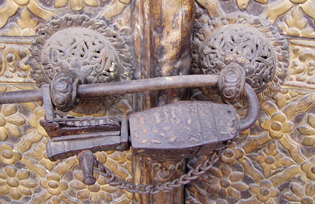  중세시대 네팔의 자물쇠