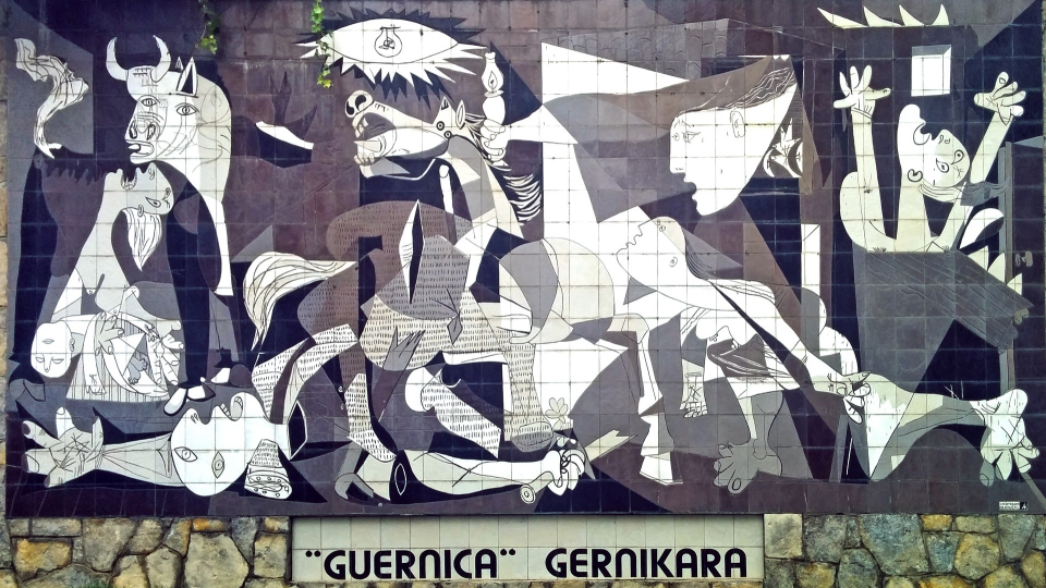 큐비즘(입체파) 선구자 피카소의 대표작 게르니카(Guernica), (출처: Almundena Sanz Tabernero) "GUERNICA" GERNIKARA 