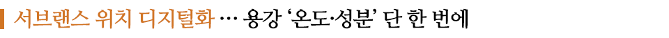 서브랜스 위치 디지털화,,, 용강 '온도·성분' 단 한 번에 라고 쓰인 글꼴박스