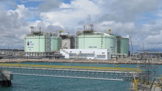 ▲포스코이앤씨가 태국에서 2017년에 준공한 PTT LNG Terminal #2 프로젝트 전경.