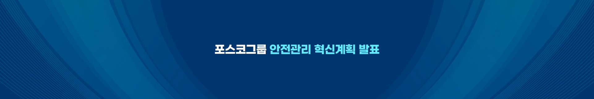 포스코그룹 안전관리 혁신계획 발표