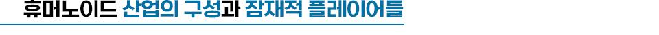 휴머노이드 산업의 구성과 잠재적 플레이어들