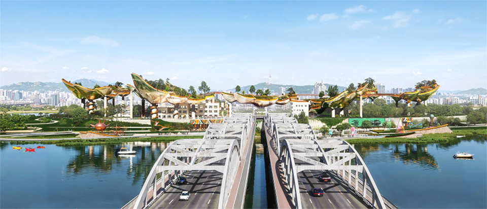 노들 글로벌 예술섬 조성사업, 토마스 헤더윅의 ‘소리풍경(Soundscape)' 조감도