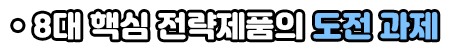 8대 핵심 전략제품의 도전 과제