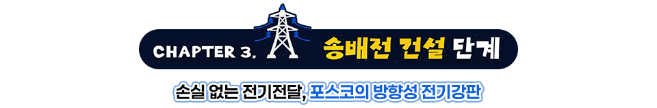CHAPTER3. 송배전 건설 단계 / 손실 없는 전기전달, 포스코의 방향성 전기강판